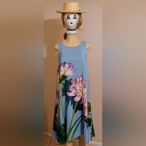 Anthropologie Photorealistic Floral Print Dress